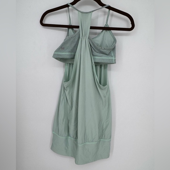 Lululemon No Limits Mint Green Tank with Shelf Bra - Picture 3 of 7
